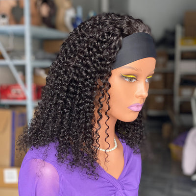 Curly Headband Wig