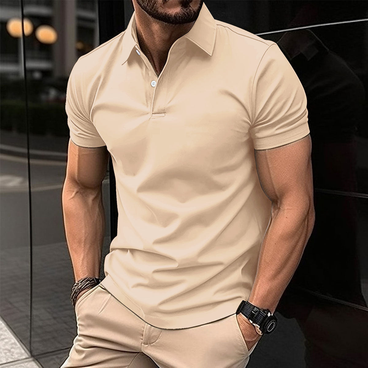 Men's Classic Polo Shirt – Elegant, Comfortable, and Timeless Style