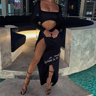 Evelyn Split Dress