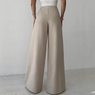 High Waist Wide Leg Dress Pants
