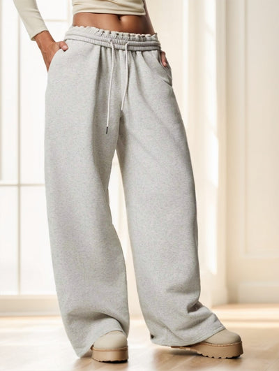 Thermal Lined Wide Leg Sweatpants