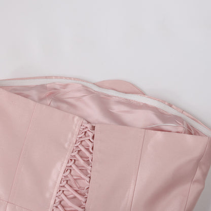 Large Flower Stitching Sleeveless Dress