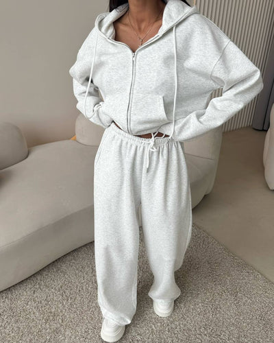 Sabrina Zip-up Hoodie Two-piece Set