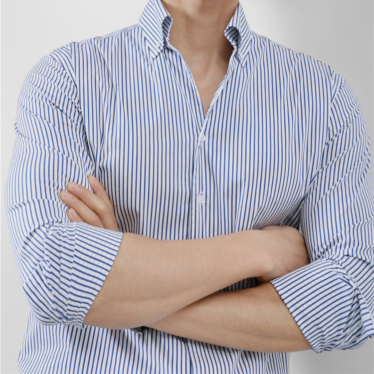 Striped Men's Long Sleeve Shirt