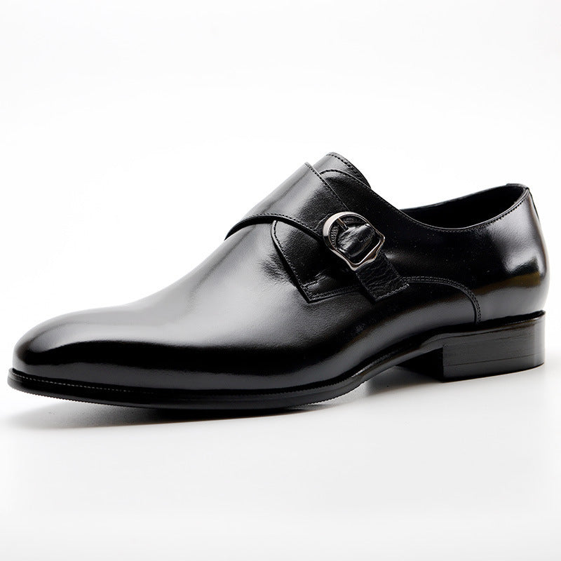 Men's Leather Dress Shoes – Classic Buckle Design