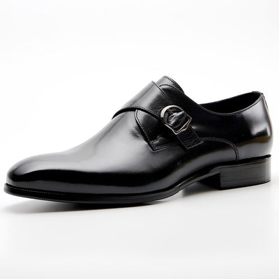 Men's Leather Dress Shoes – Classic Buckle Design