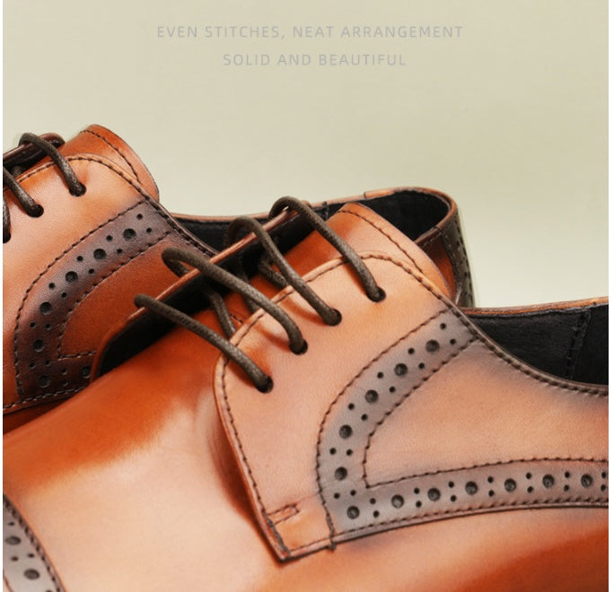 Men's Classic Leather Dress Shoes – Available in Black and Brown