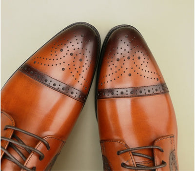Men's Classic Leather Dress Shoes – Available in Black and Brown