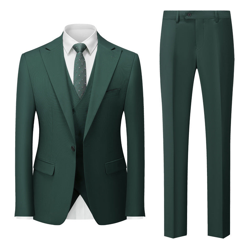 Emerald Majesty Three-Piece Suit - Custom Shades & Sizes