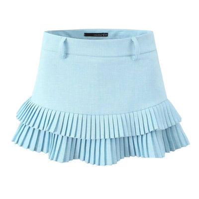 Pleated Mini Skirt