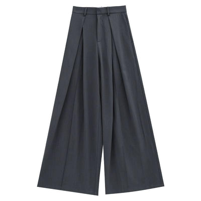 Autumn High Waist Casual Wide Leg Pants