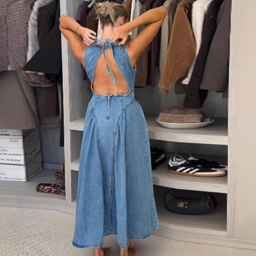 Joy Denim Midi Dress