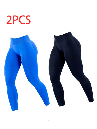 Solid-color Yoga Exercise Leggings