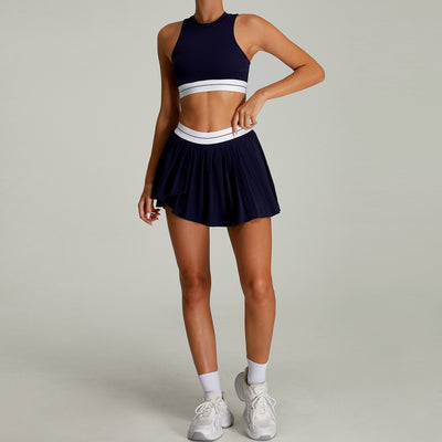 Pleated Skirt Tennis Set