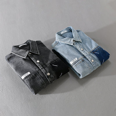 Casual Oversized Denim Shirt Jacket – Trendy & Comfortable Layering Piece