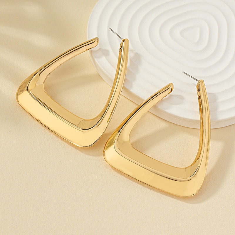 Triangle Hoop Earrings