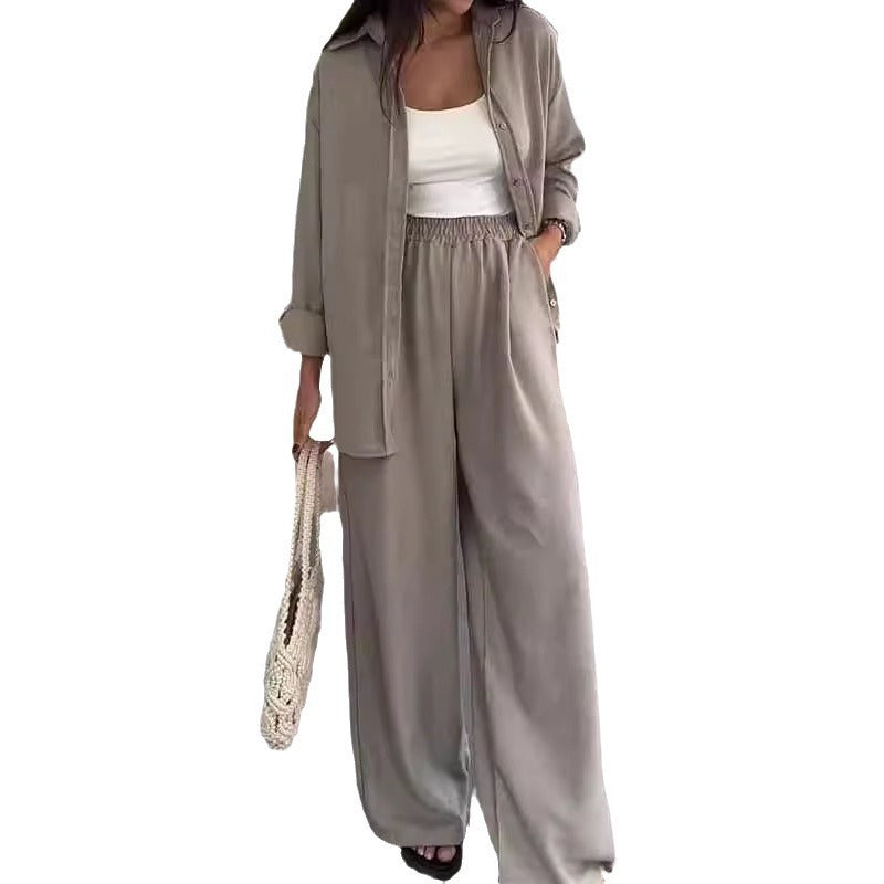 Lucia Loose Top And Wide Leg Pants Set