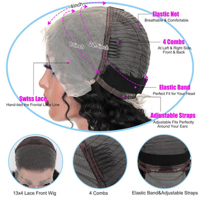 Deep Wave Human Wig