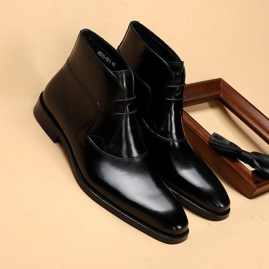 Elegant Leather Chukka Boots – Classic Style for Men & Women (Available in Black & Brown)