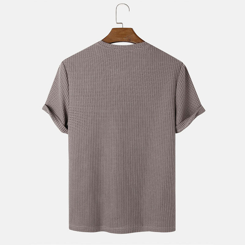 Men's Textured Short Sleeve T-Shirt – Stylish, Comfortable & Modern Essential
