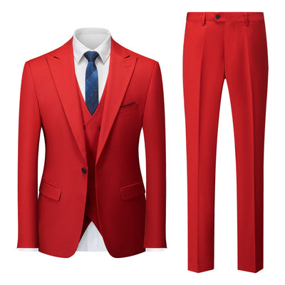 Emerald Majesty Three-Piece Suit - Custom Shades & Sizes