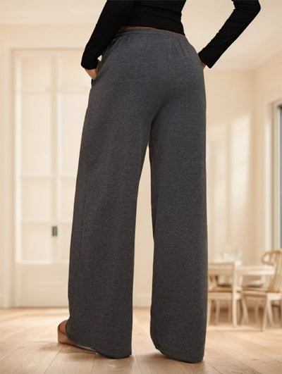 Thermal Lined Wide Leg Sweatpants