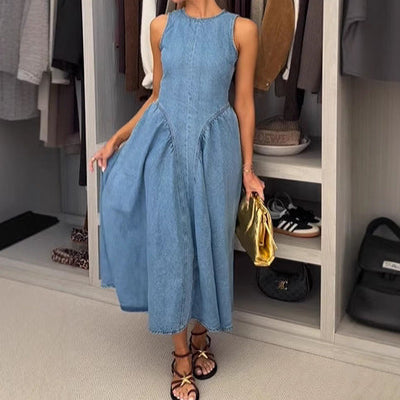 Joy Denim Midi Dress