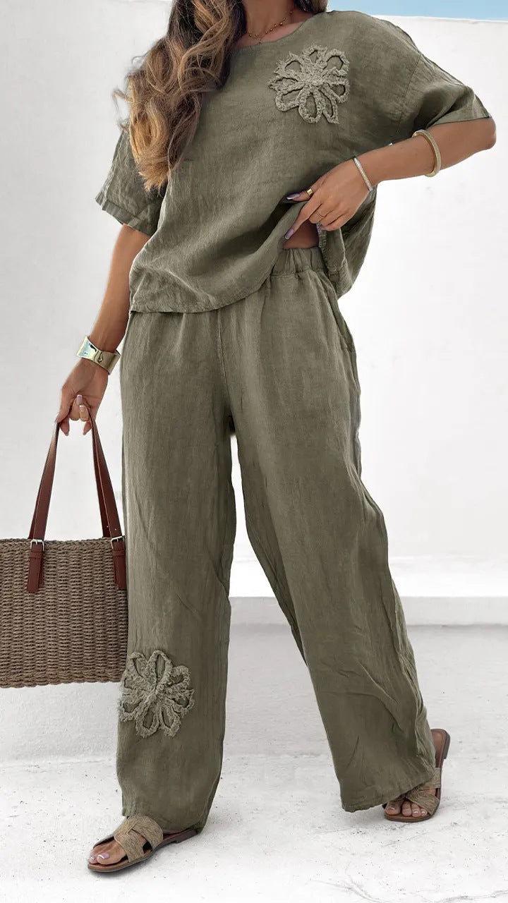 I am Free 2-piece Embroidered Set