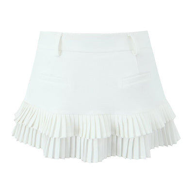 Pleated Mini Skirt
