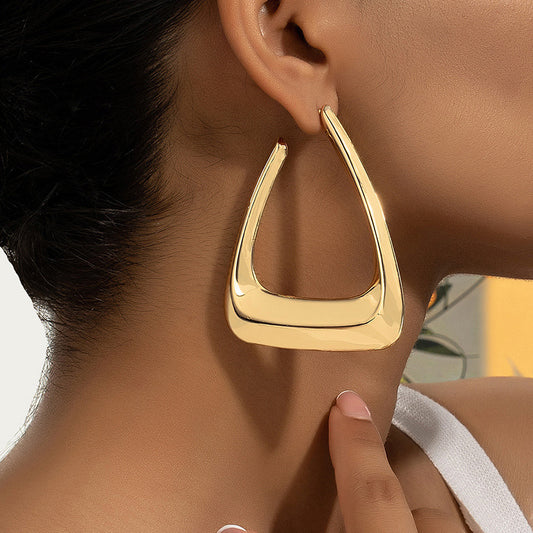 Triangle Hoop Earrings