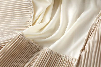 Asymmetric Pleated Skirt