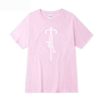 Men's Light Blue Graphic T-Shirt with Unique Bicycle Design – Comfortable, Modern & Stylish