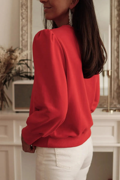 Button Detail Long Sleeved Top