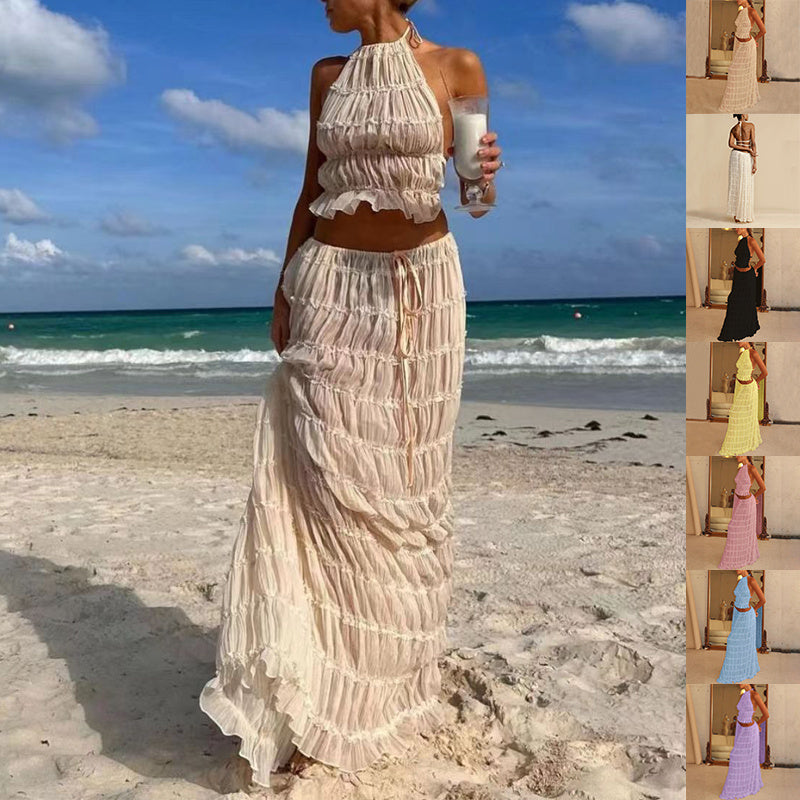 pleated Maxi Skirt