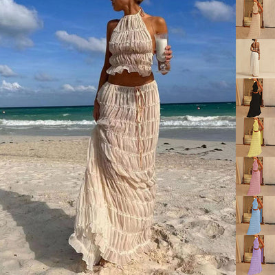 pleated Maxi Skirt