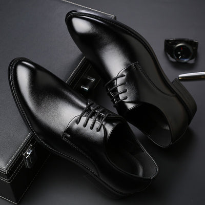 Sleek Men's Leather Oxford Shoes – Style in Black & Brown