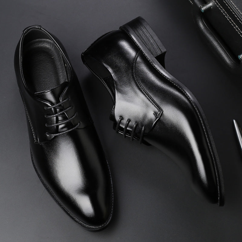 Sleek Men's Leather Oxford Shoes – Style in Black & Brown