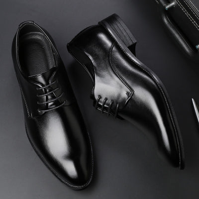 Sleek Men's Leather Oxford Shoes – Style in Black & Brown
