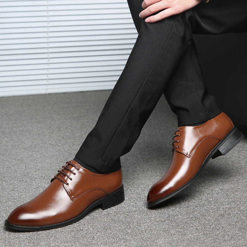 Sleek Men's Leather Oxford Shoes – Style in Black & Brown