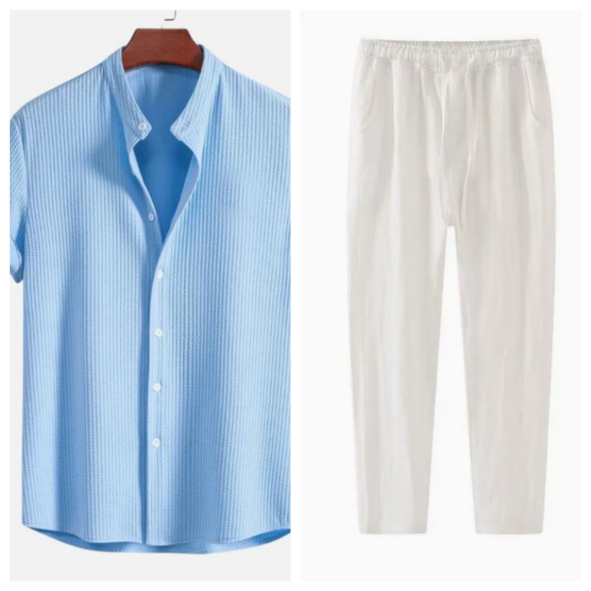 Men's Casual Short-Sleeve Button-Down Shirt – Lightweight, Stylish, & Breathable