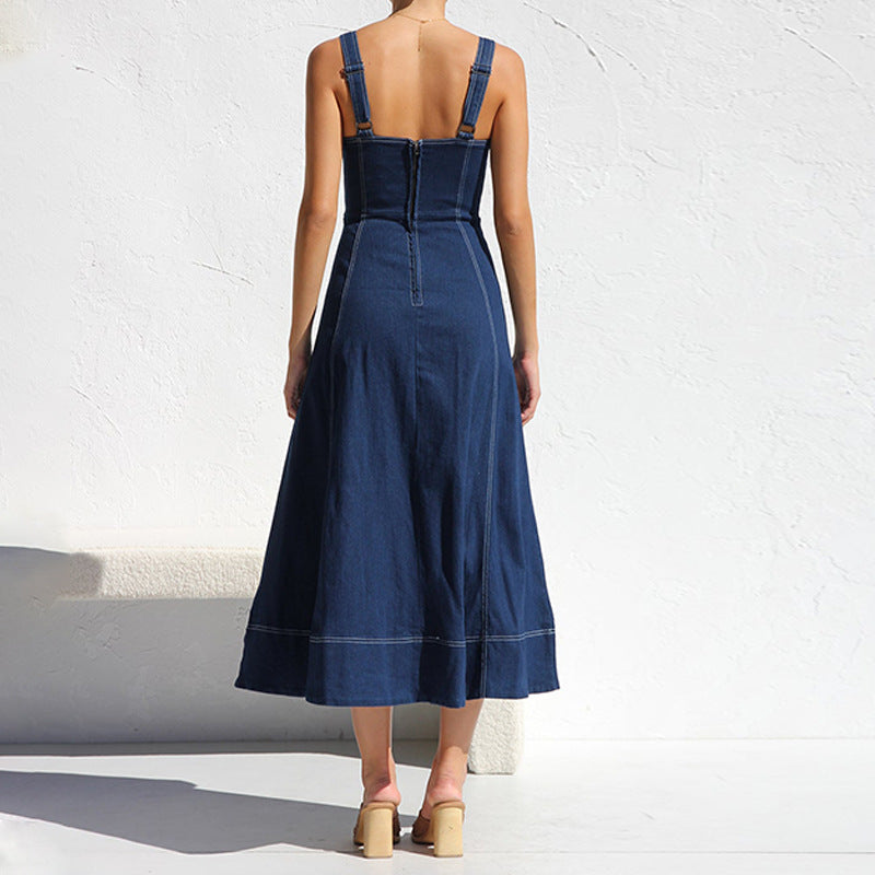 Midi Denim Dress