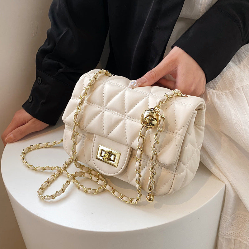 Diamond Pattern Crossbody Bag