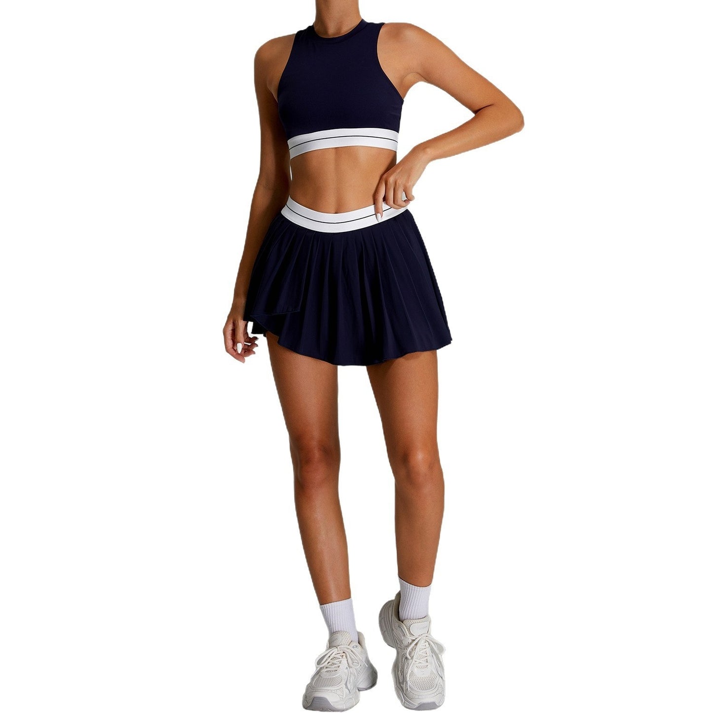 Pleated Skirt Tennis Set