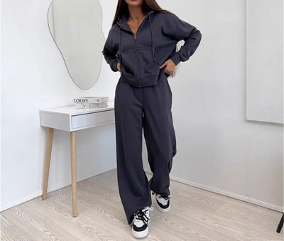 Sabrina Zip-up Hoodie Two-piece Set