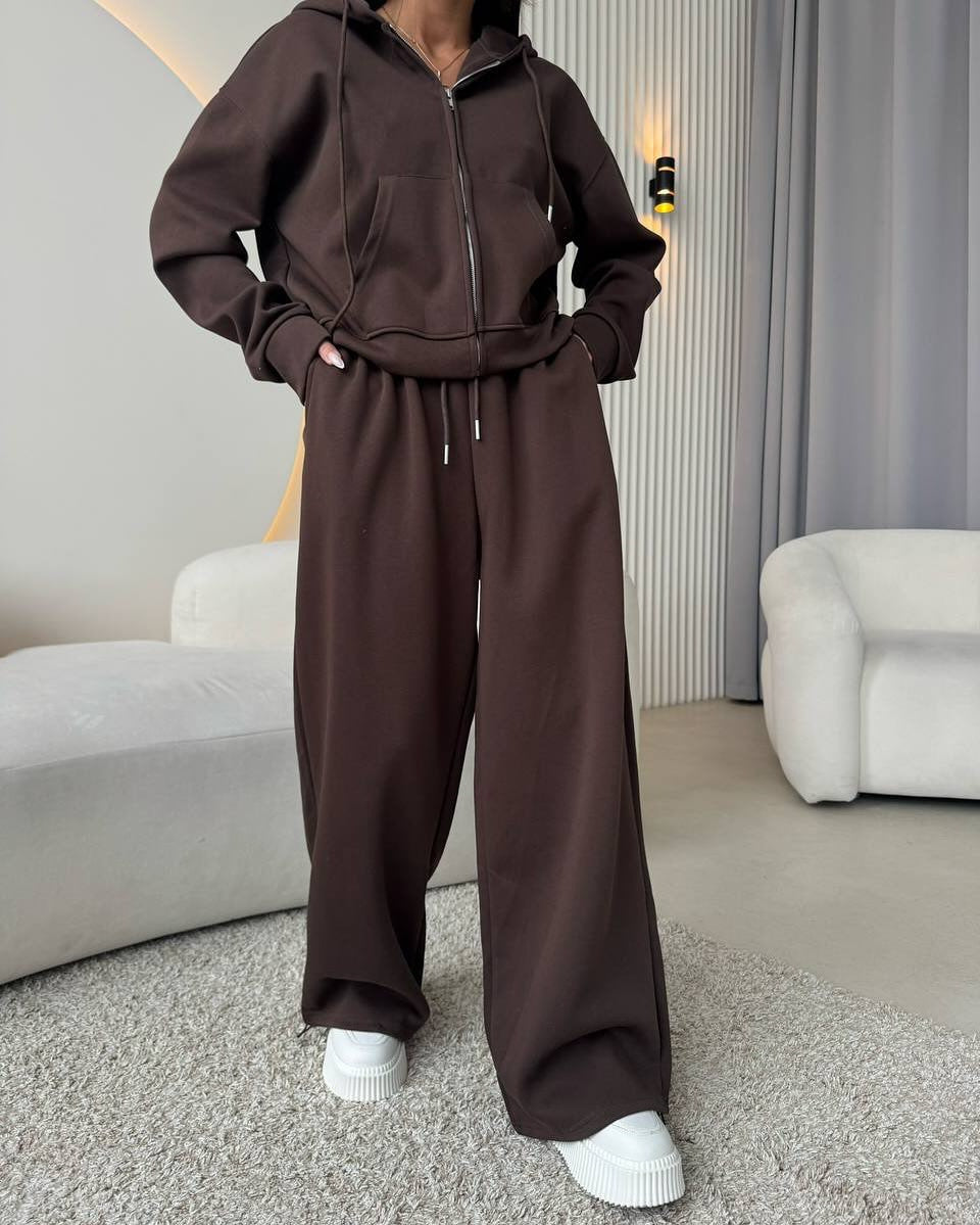 Sabrina Zip-up Hoodie Two-piece Set