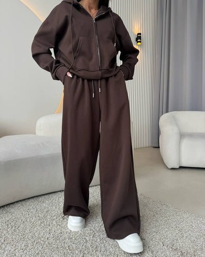 Sabrina Zip-up Hoodie Two-piece Set