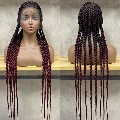 Straight Back Cornrows Braided Wig