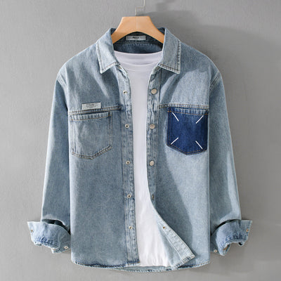 Casual Oversized Denim Shirt Jacket – Trendy & Comfortable Layering Piece