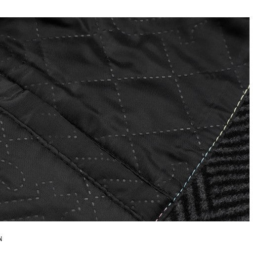 Men's Stylish Houndstooth Pattern Overcoat