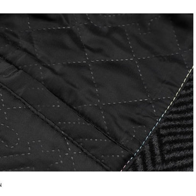 Men's Stylish Houndstooth Pattern Overcoat